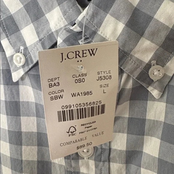 NWT J.Crew Factory Classic flex casual button-down shirt - Picture 6 of 7